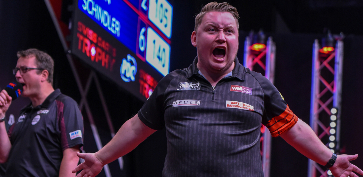 Schindler stuns Searle with epic comeback in Swiss Trophy final PDC